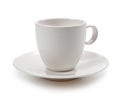 Empty coffee cup isolated on white Royalty Free Stock Photo