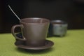 Empty coffee cup ready for fresh coffee Royalty Free Stock Photo