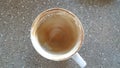 Empty coffee mug on a table Royalty Free Stock Photo
