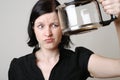 Empty coffee pot Royalty Free Stock Photo