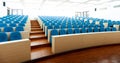 Empty college lecture hall with chairs Royalty Free Stock Photo