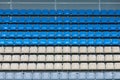 Empty Colored Plastic Seats On The Viewing Platform