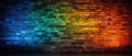 Empty colorful old brick wall background texture for design With Copy Space Royalty Free Stock Photo