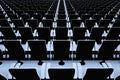 Empty concert hall, no visitors event 3D illustration Royalty Free Stock Photo
