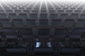 Empty concert hall, no visitors event 3D illustration Royalty Free Stock Photo