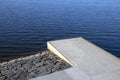 Empty concrete pier in Nallikari, Oulu Finland Royalty Free Stock Photo