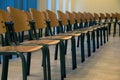 Empty conference chairs Royalty Free Stock Photo