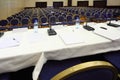 Empty conference hall during a break Royalty Free Stock Photo