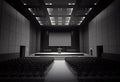 Empty conference hall interior with stage for presen.illustration. AI generative Royalty Free Stock Photo