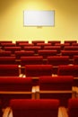 Empty conference hall. rows of a chairs. Royalty Free Stock Photo