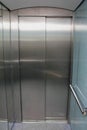 Empty contemporary elevator