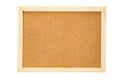 Empty cork pin board isolated on a white background Royalty Free Stock Photo