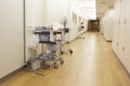 Empty Corridor With Medical Equipment In Modern Hospital Royalty Free Stock Photo