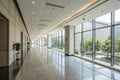 Empty Corridor in Modern Office Building Royalty Free Stock Photo