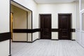Empty corridor in the modern office building Royalty Free Stock Photo