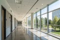 Empty corridor in modern office building Royalty Free Stock Photo