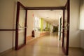 empty corridor at a nursing home in Austria