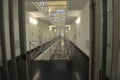 the empty corridor of a prison Royalty Free Stock Photo