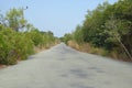 Empty Country Paved Road Royalty Free Stock Photo