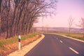 Empty country road in early spring Royalty Free Stock Photo