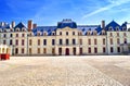 Empty courtyard of the castle of the Dukes of La TrÃÂ©moÃÂ¯lle