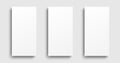 Empty cover templates set vector. Vertical banners, brochures, posters. Simple realistic design Royalty Free Stock Photo
