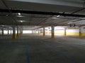 Empty covered parking mall