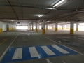 Empty covered parking mall