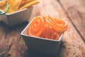 Gujarati Food Fafda with sweet Jalebi