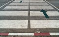 Crosswalk on asphalt road Royalty Free Stock Photo