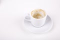 Empty cup of finnished coffe Royalty Free Stock Photo