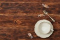 Empty Cup and Plate Of Fine Bone China Royalty Free Stock Photo