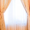 Empty curtain interior decoration