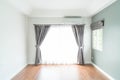 empty curtain interior decoration in living room Royalty Free Stock Photo