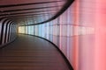 Colorful corridor at the train station Royalty Free Stock Photo