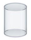 Empty cylinder display case