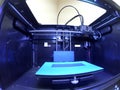 Empty 3d printer inside