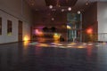 Empty dance hall with colored lights/dance hall Royalty Free Stock Photo