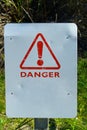 Empty danger signboard Royalty Free Stock Photo