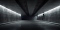 Empty dark parking background, futuristic minimalist interior of concrete hall with low light. Modern spacious room with gray Royalty Free Stock Photo