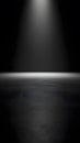 Empty dark room with spotlight on floor for stage or presentation background Royalty Free Stock Photo