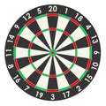 Empty dartboard, front view. 3D rendering Royalty Free Stock Photo