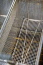 Empty deep fryer in a restaurant kitchen Royalty Free Stock Photo
