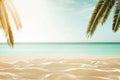 Empty, defocused tropical beach