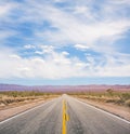 Empty Desert Road Royalty Free Stock Photo