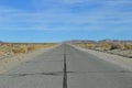 Empty Desert Road Telephone Poles Royalty Free Stock Photo