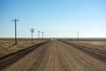 Empty Desolate Rural Dirt Road on a Sunny Day