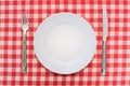 Empty dinner plate Royalty Free Stock Photo