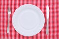 Empty dinner plate Royalty Free Stock Photo