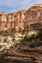 Empty Dirt Trail Heads Uphill In Canylands Royalty Free Stock Photo